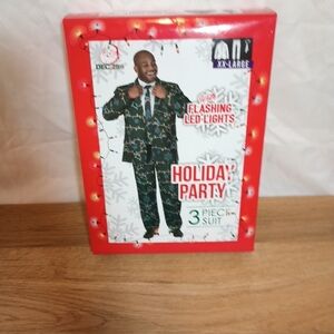 Holiday Party 3-Piece Suit with Flashing LED Lights